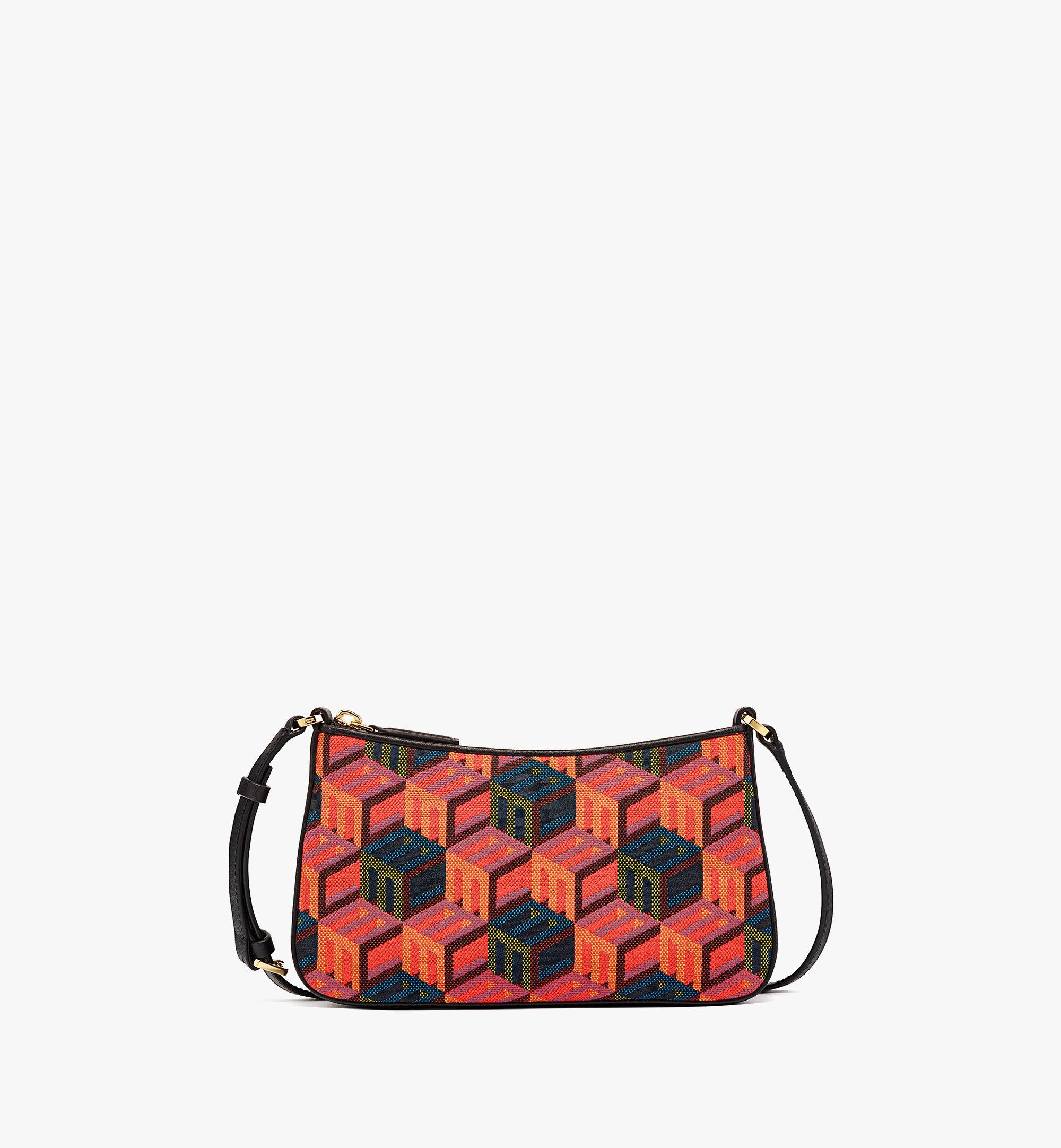 Shoulder Bag in Cubic Monogram Jacquard 1